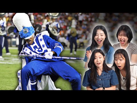 Koreans First Time Watching American Marching Bands & NFL Crazy Moment 2025 – Koreans Were SHOCKED