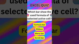 📊 Excel Quiz Extravaganza! 🤔 Test Your Skills with Fun Challenges! #shorts #shortvideo #shortsvideo