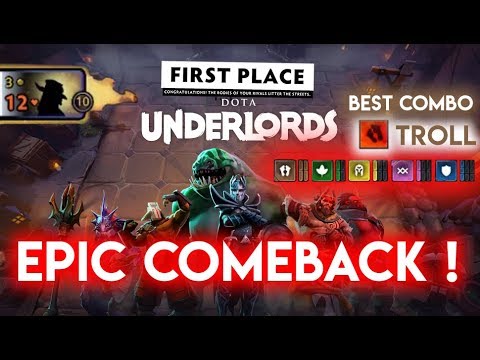 Combo Troll membawa EPIC COMEBACK !!! - Dota Underlord Indonesia #1