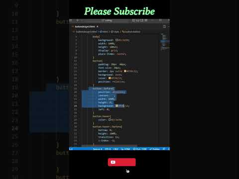 Awesome CSS Up Sliding Button #css #short #shorts