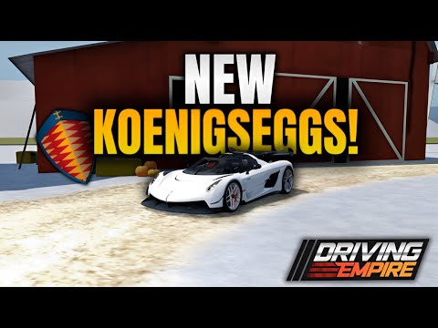 *NEW* Koenigseggs in Driving Empire!! LETSSSSSSS GO!!!!