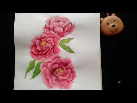 How to Paint Peony Flowers Tutorial -Step by Step