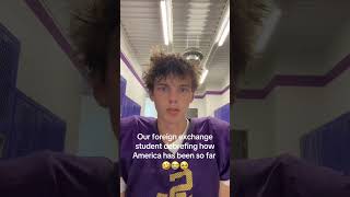 Foreign exchange student loves football 🥹🏈
