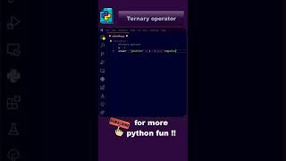 how to use ternary operator in python?
