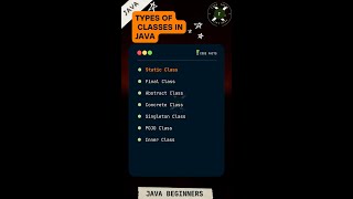 #javaclasses #javainterview #codefacts