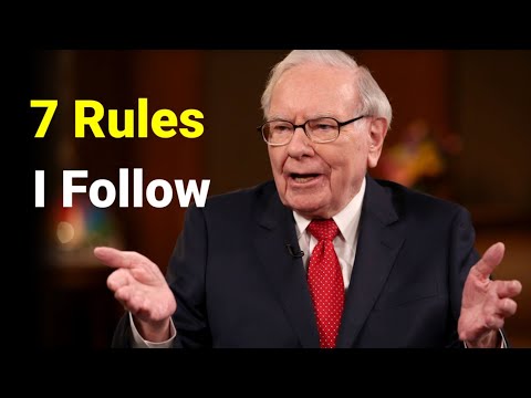 7 rules, Warren buffet follows before investing into any company.