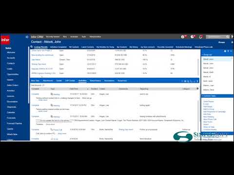 Infor CRM - Contact Management