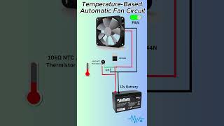 🌡️ Automatic Temperature Controlled Fan | Circuit Diagram   #electronicsprojects #fan #automation