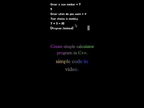 Calculator program in C++ || Calculator in C++. || C++ Calculator || C++