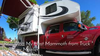 Unloading the Host Mammoth from the F-350 in 30 seconds