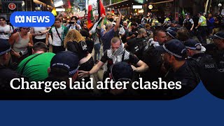 Nine charged after violent clashes between protesters and police in Sydney | ABC NEWS