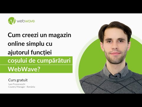Cum creezi un magazin online simplu cu ajutorul funcției coșului de cumpărături WebWave?