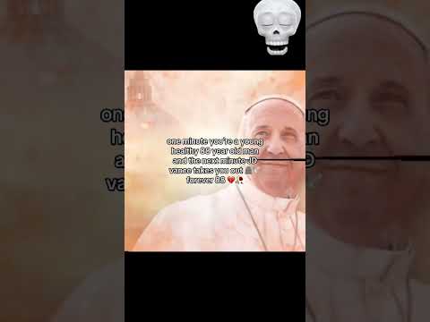 jd vance killed the pope #funny #popefrancis #jdvance