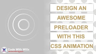 Concentric circles CSS preloader | #CodeWithWIllx
