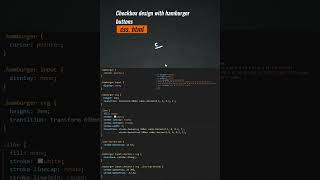 Checkbox design with hamburger buttons #Checkbox  #design #html #css #UX/UI #style
