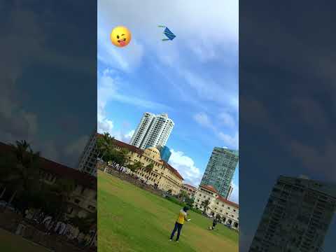 My bat kite is flying in the sky over Galle Face 😉 🪁🪁