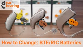 How to Change Behind the Ear Hearing Aid Batteries (Oticon, Phonak, Signia, Widex, Starkey...)