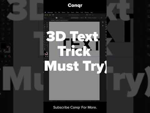 3d Text Trick In Adobe Illustrator