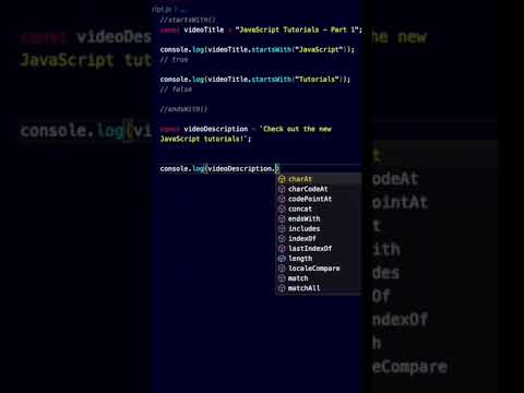 startsWith() & endsWith() in #javascript #shorts #reels