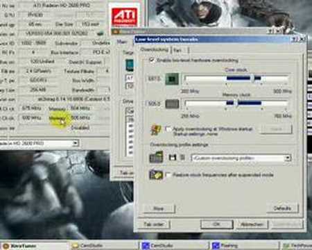 Overclocking my HD2600Pro (722/1010)