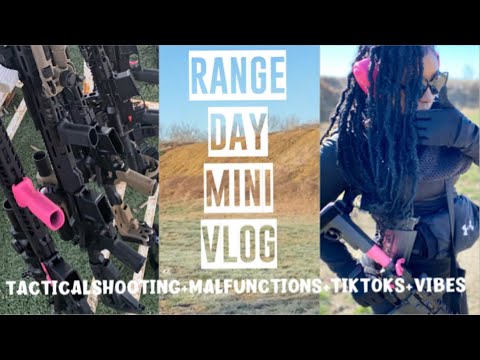 Range Day Mini Vlog! Tactics + Malfunctions + TikToks + Vibes | #blackgunowners