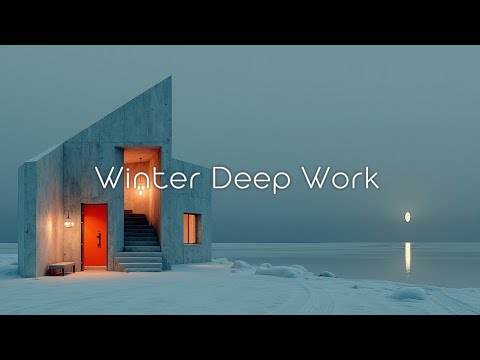 Winter Deep Work Music - Focus in a Frozen Minimalist Hideout | Ultra Calm Productivity