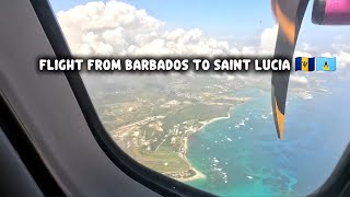 Caribbean Travels | Flight from Barbados (BGI) to Saint Lucia (SLU) with Caribbean Airlines