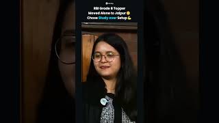 RBI Grade B Topper Reveals Toughest Move Alone | Support System Strategy for Focus