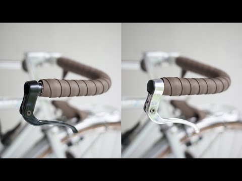 BLACK TO SILVER POLISH / BAR END BRAKE LEVER / BIKE PARTS