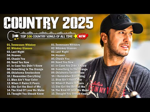 Country Music Playlist 2025 - Luke Bryan, Luke Combs, Chris Stapleton, Brett Young, Jason Aldean