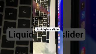 Liquid glass slider macOS Tahoe 26 #shorts #youtubeshorts