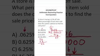 ASVAB/PiCAT Arithmetic Reasoning Practice Test Q: Percents/Fractions #acetheasvab with #grammarhero