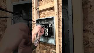 How a licensed electrician installs an electrical subpanel like a pro #wkhk #diy #electrical