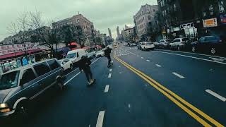 Esk8 Ride testing out my new trampa Wheels on the Carbon Bustin Nobach. 20 mi in New York in City.