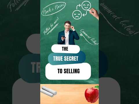 The TRUE Secret to SALES #shorts