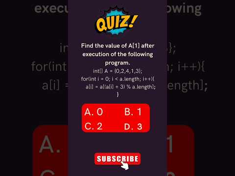 Java MCQ QUIZ test || Java Coding challenge 🔥 #coding  #youtube #ytshorts #ytshorts #java #2024