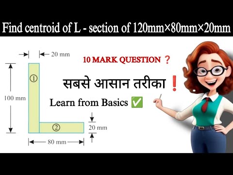 Moment Of Inertia Of L Section🚀| Engineering Mechanics|  Easy Step-by-Step Calculation!