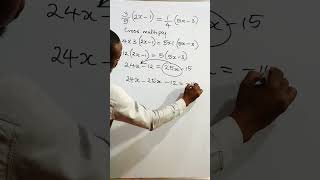 Algebra | solve for x | #solveforx, #findx in the #algebraicequation.