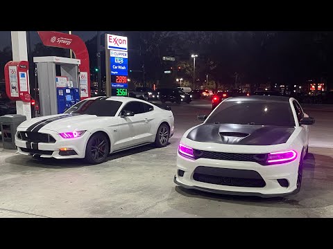 Dodge Charger RT & Tuned Mustang 5.0 City POV Drive!! (Insane Pulls)