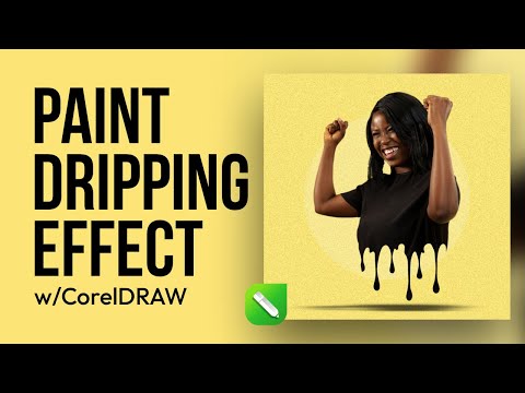 How to Create PAINT DRIPPING Effect | CorelDRAW Tutorial
