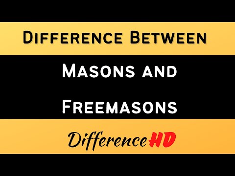 Difference Between Masons And Freemasons