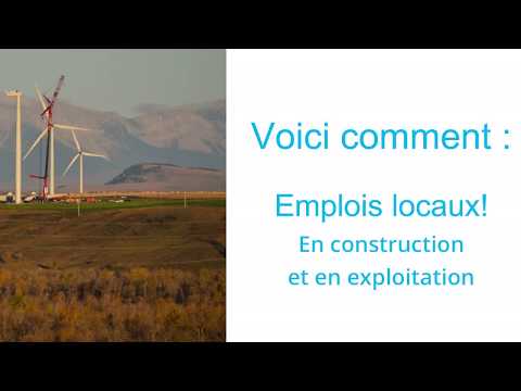 L’énergie éolienne profite aux Canadiens