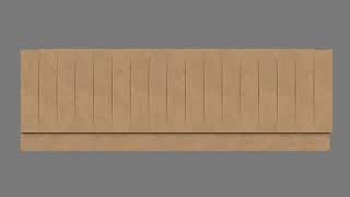 mdf fluted bath panel
