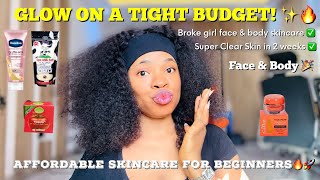 Best AFFORDABLE SKINCARE ROUTINE For GLOWING SKIN✨ |Budget Friendly Skincare Products🔥 For BEGINNERS