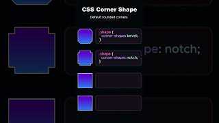CSS Corner Shape 👆