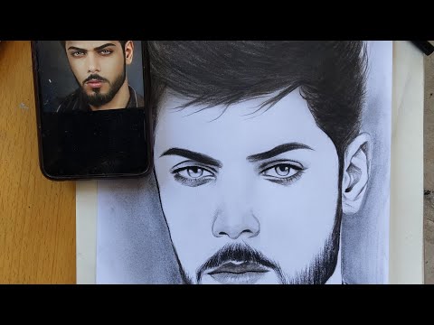 رسم علي شاكر بقلم الفحم / How To Draw #علي_شاكر #art #draw #artist #drawing #رسم  @eh_eh_90