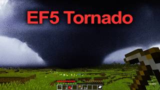 I Survived 100 Days with Realistic Tornado Weather in Minecraft HARDCORE
