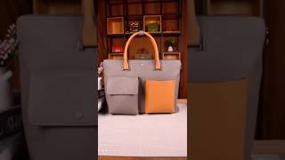 Unisex large-capacity portable briefcase#Handmade #Leather #handmadebag #worldwideshipping