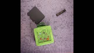 Gelatinous Cube Ita Bag + Pins! #smallbusiness #geek #dnd #bag #pins #nerd #nerdlife #gelatinous