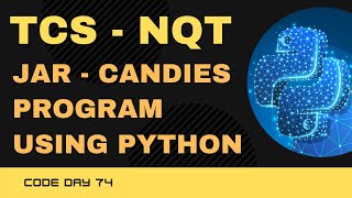 Code 74: Jar program in TCS NQT | 365 days of Code